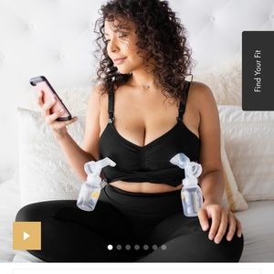 Kindred Bravely Sublime Hands-Free Pumping & Nursing Bra black